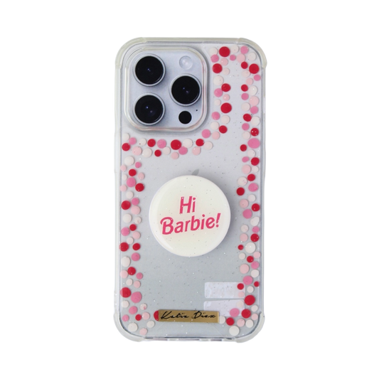 Barbie con holder incluido iPhone 14 Pro