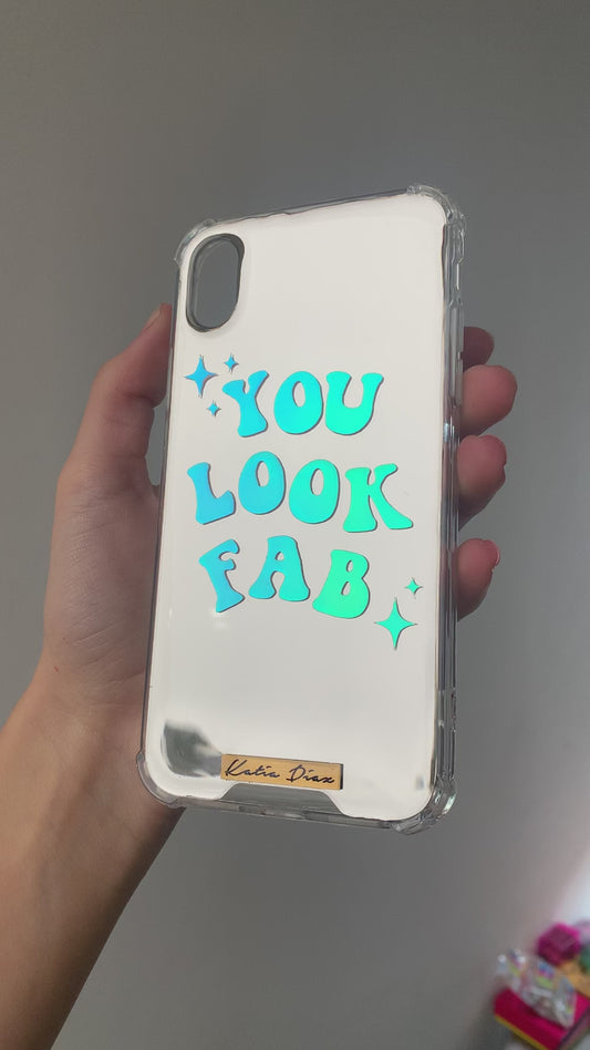 Mirror Case "You Look Fab"